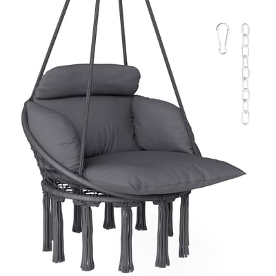 Fauteuil hamac Acier Crème OUTSUNNY