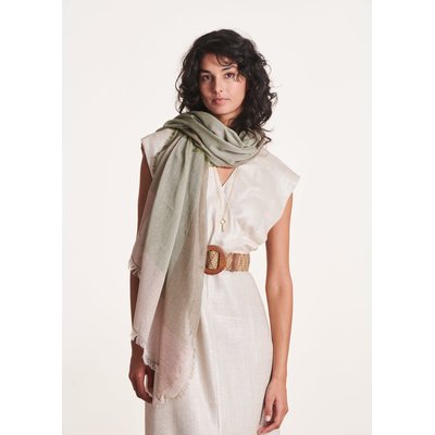 Foulard en coton avec fil textile LA FEE MARABOUTEE