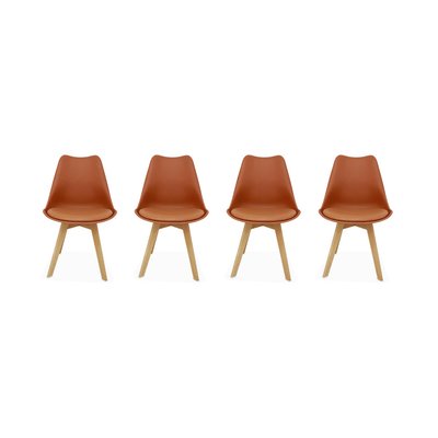 Chaise scandinave bois de hêtre (lot de 4) NILS SWEEEK