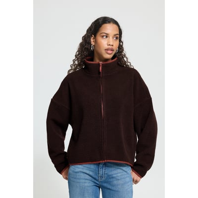 Veste sherpa zippée, manches longues ICHI