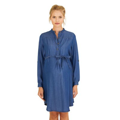 Robe De Grossesse En Denim Léger VERTBAUDET
