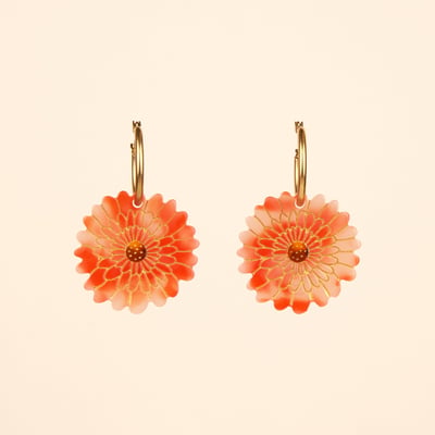 Boucles d'oreilles DAHLIA COUCOU SUZETTE