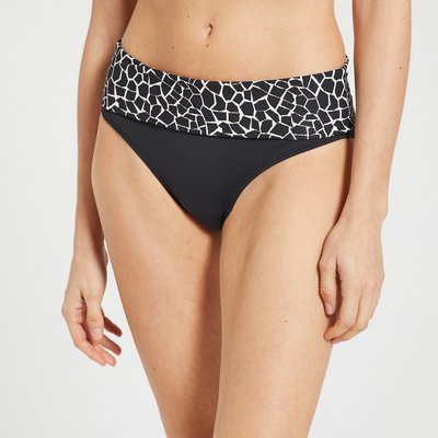 Bas de maillot de bain culotte à revers imprimé ANNE WEYBURN