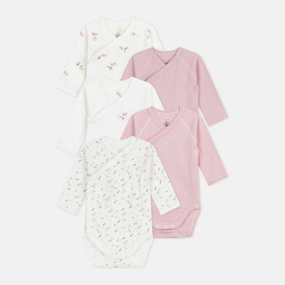 Confezione da 5 body a maniche lunghe PETIT BATEAU