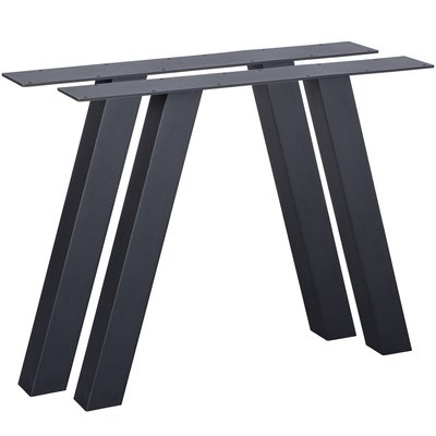 Pieds de table de jardin en aluminium TABLO WOOOD