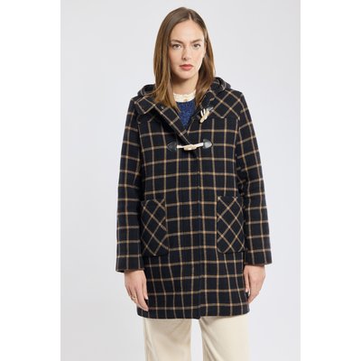 Duffle-coat à carreaux en drap de laine ARMOR-LUX