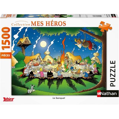 Puzzle Nathan 1500 pièces - Le baNathanquet / Astérix NATHAN