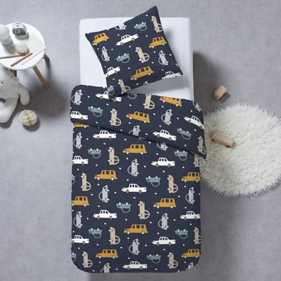 Parure de lit - Housse de couette + taie 100% Coton 57 fils EDEN