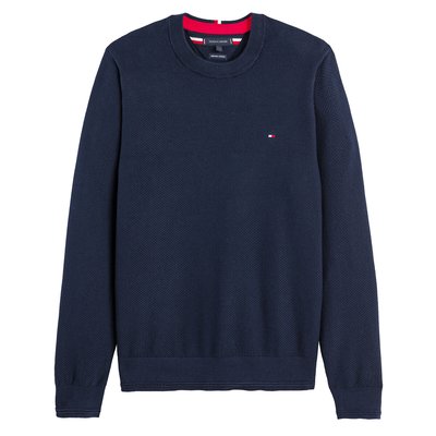 Pullover mit rundem Ausschnitt, Strukturmuster TOMMY HILFIGER