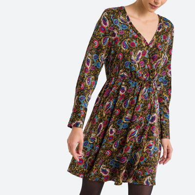 Vestido curto, estampado cornucópias VILA