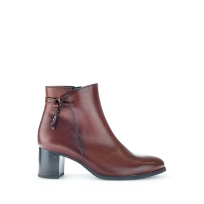 Bottines en cuir à talon block décroché GABOR