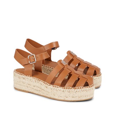 Leather Platform Sandals TOMMY HILFIGER