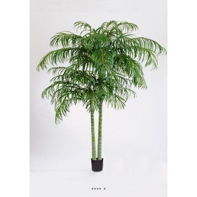 Palmier Areca artificiel 2 troncs H 210 cm ARTIFICIELLES
