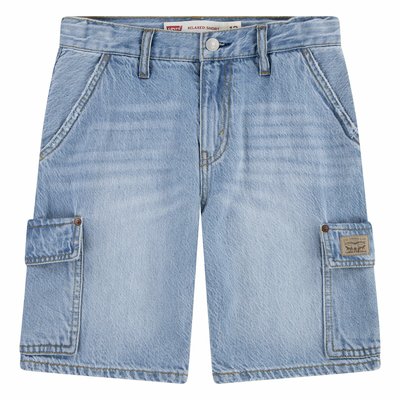 Calções modelo cargo em ganga LEVI'S KIDS