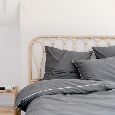 Housse de couette unie en coton bio, Made in France, ORAGE A DEMAIN