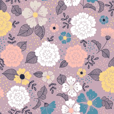 Nappe toile ciree au mètre Fleur de florentine DOUCEUR D'INTÉRIEUR