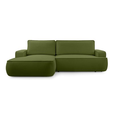Canapé d'Angle Convertible en Tissu texturé 4 places - NESSINO LISA DESIGN