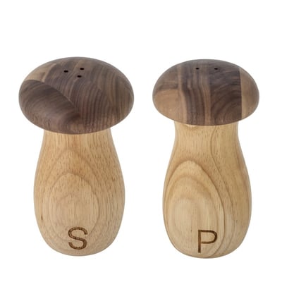 Salière poivrière champignons bois  Rahim BLOOMINGVILLE