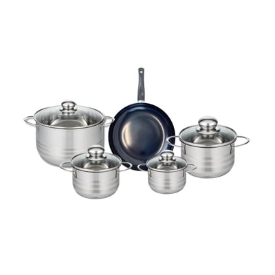 Batterie 1 poêle 20cm + 4 faitouts 12/14/16/20cm PRIMA BRILLANT ELO
