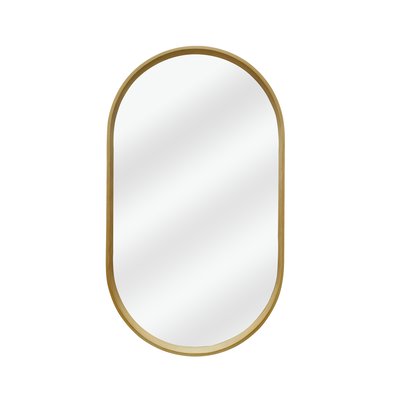 Miroir décoratif ovale en Bois naturel, NORDIK INSPIRE