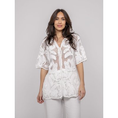 Chemise En Crochet Manches Courtes Ogane DONA LISA