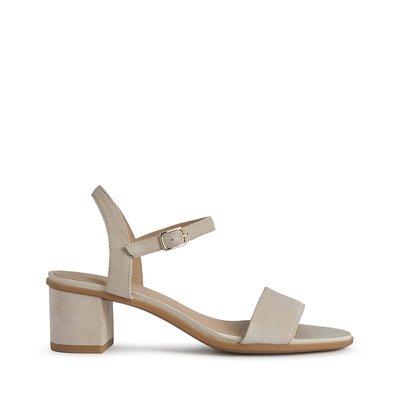 Sandales en cuir talon large GEOX