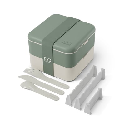 Lunch box compartimentée avec couverts 1L, Flex MONBENTO