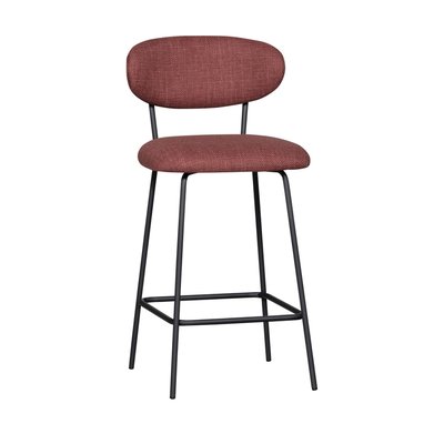 Lot de 2 chaises de bar en tissu et métal H66cm - Kjeld WOOOD
