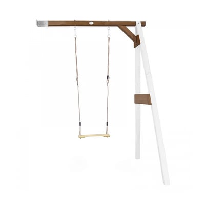 AXI Portique mural en bois Blanc Marron 1 balançoire 160x171x207cm AXI HOUSE