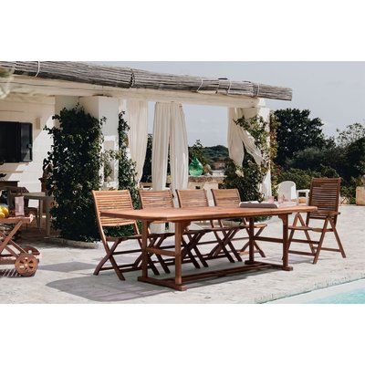 Fauteuils de jardin pliants en acacia (lot de 2) - CANCALE HELLIN, DEPUIS 1862