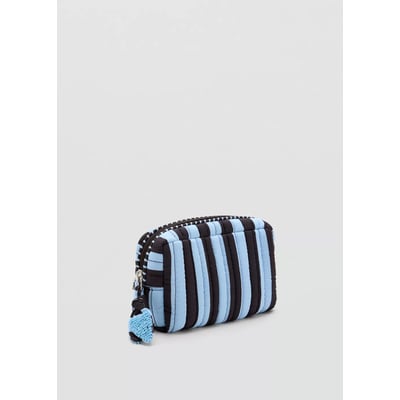 Trousse de maquillage coton rayures MANGO TEEN