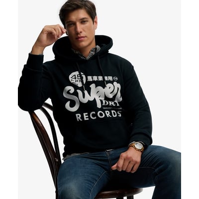 Sweat à capuche Records coupe décontractée SUPERDRY
