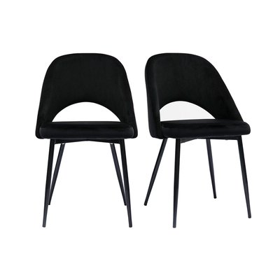 Chaises vintage pieds en métal noir (lot de 2) COSETTE MILIBOO
