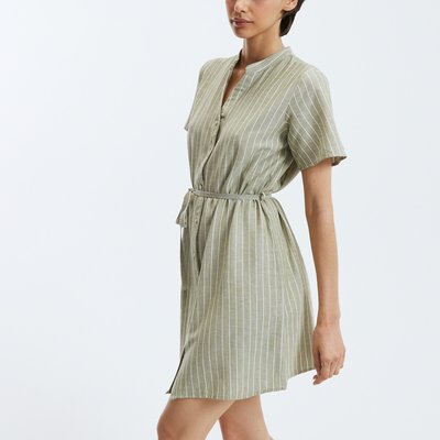 Vestido curto às riscas VILA