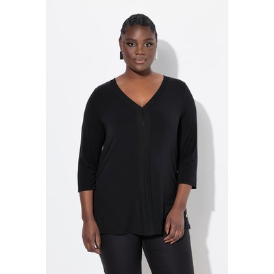 T-shirt en Lyocell, bande bord-côte ULLA POPKEN