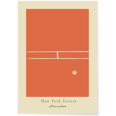 Affiche Tennis Élégante : New York Tennis Association L'AFFICHERIE