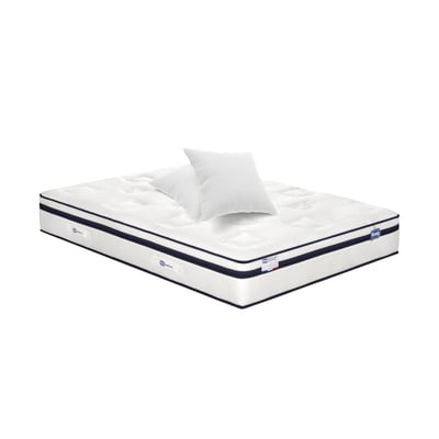 Matelas 140x200 Hybride, ferme H27 + 2 oreillers - INCOMPARABLE SIMMONS