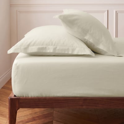 Drap housse en coton bonnet 30 cm STUDIO SENSEI MAISON