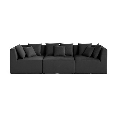Canapé Modulable en Tissu texturé  3 places - AMALFI LISA DESIGN
