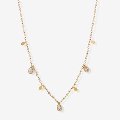 Collier chaine à pampilles acier inoxydable BALABOOSTE