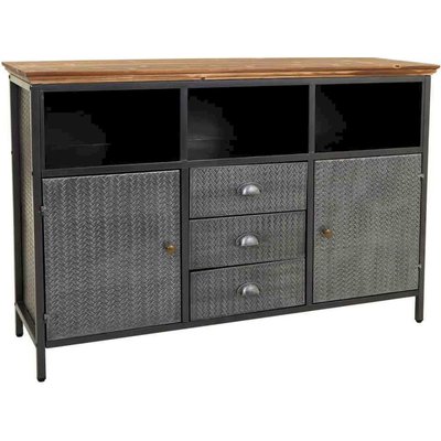 Buffet métal et bois style industriel contemporain RECOLLECTION