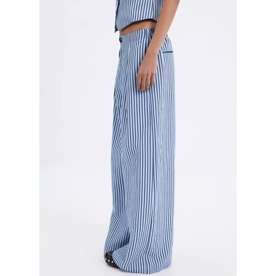 Pantalon fluide à rayures MANGO