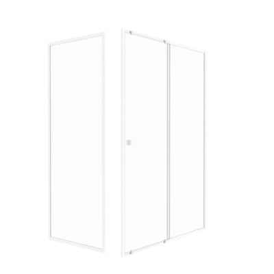 Porte de douche coulissante en verre trempé avec paroi de retour HOME MAISON