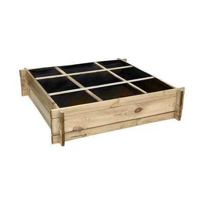 Carré potager divisé en bois petit modèle CEMONJARDIN