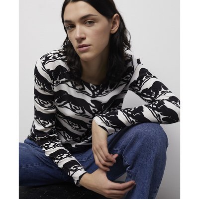 Blouse imprimée col rond, manches longues THE KOOPLES