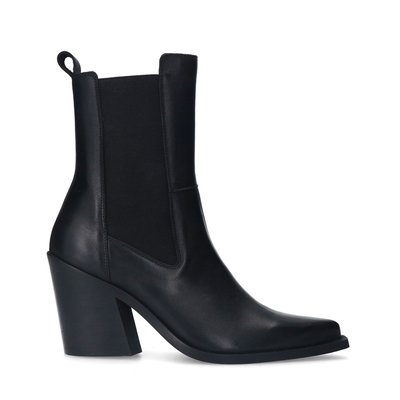 Bottines chelsea en cuir à talon SACHA