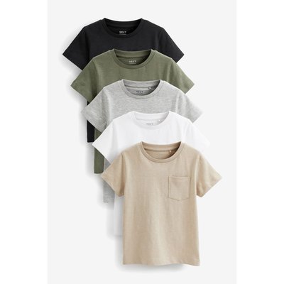 T-Shirts à manches courtes, lot de 5 NEXT