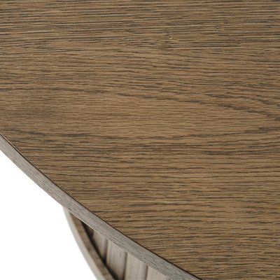 Table basse ronde ø90 cm - Bois foncé - ALBA MAISON AUBERTIN