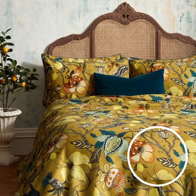 Morton Timeless Floral 200 Thread Count Cotton Sateen Duvet Cover & Pillow EW BY EDINBURGH WEAVERS