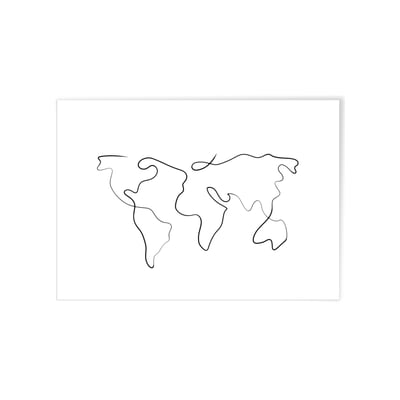 Affiche Line Art World L'AFFICHERIE